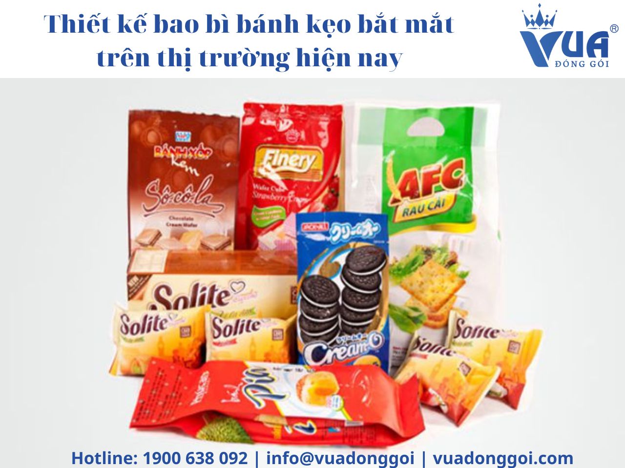 Thiết kế bao bì bánh kẹo bắt mắt trên thị trường hiện nay