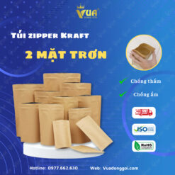 Túi Zipper Giấy Kraft